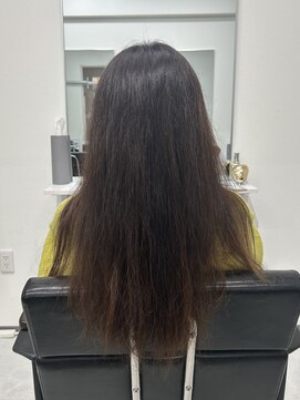 ロムーク 表参道(LOMKH) 秋の小顔ロングレイヤーカット顔周りシールエクステ髪質改善