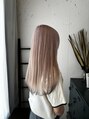 リガナッツ 赤羽店(Riganuts) 〈ダブルカラーブリーチ有〉pink beigeにエンドカラー!