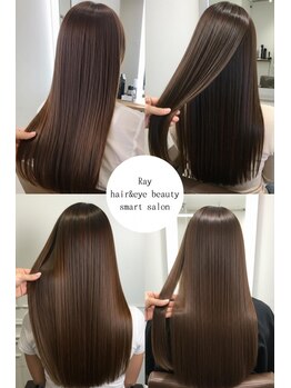 レイ(Ray)の写真/河内天美駅すぐ!うねり・広がりなどのくせ毛がダメージレスでさらさらストレート髪に☆彡