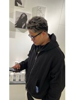 メンズサロン キング 心斎橋店(Men’s salon K!ng) ホワイトメッシュ/ツイスト/ツイスパ/パーマ/メンズ/眉毛/心斎橋
