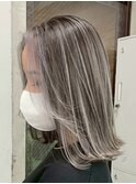 R13 40代白髪ぼかしハイライトバレイヤージュイルミナカラー