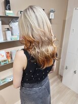 チェレ アズーリ 狭山店(Chere azuri)&nbsp;エアタッチバレイヤージュ・狐カラー・エンドカラー・オレンジ