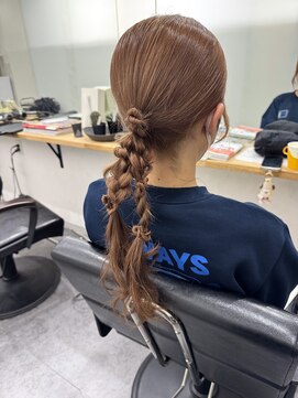 編みおろしツイン♪