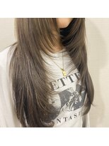 ベルポ(Bellpo) 顔周りレイヤーとオリーブとグレージュのカラー