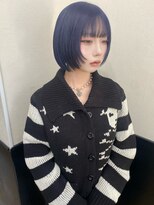 ラグナ(LAGUNA)&nbsp;【ネイビーブルー/レイヤーボブ/20代/10代】