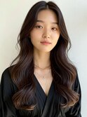夏カラー×美人ヘアくびれ艶髪質改善カラーロングヘア20代