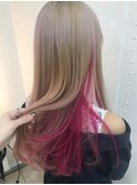 GLOW by face池袋【eriko】ホワイトブリーチ×ピンクインナー