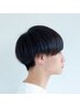 [松田ひろき][男性][縮毛][平日限定] カット＋曲がる縮毛矯正（全頭）15400円