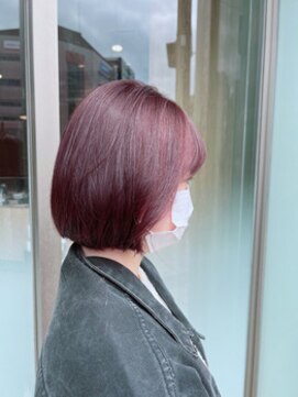レイビューティー 浜町中央橋店(RAY+beauty) ピンク×インナーボブ
