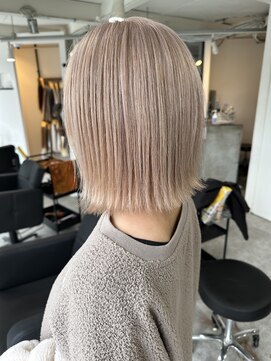 ラフ 難波店(LAFF) #黒髪#ボブルフ#ネビージュ#小顔#ワンレン