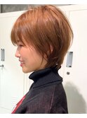 新宿 大人可愛い 20代30代40代 丸みショート 小顔ショートボブ