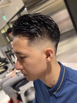 フランクスバーバーザスタンド(Frank’s barber the stand)&nbsp;スキンフェードメンズオールバックピンパーマE