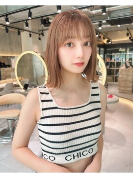 プアメリア 名古屋(Puamelia) レイヤーケアブリーチダブルカラーボブ_4326