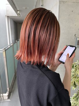 ガルボ ヘアー(garbo hair) ハイトーンデザインカラー10代20代