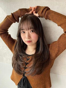 ロンドウル 熊本(Lond ulu) 髪質改善透明感シアカラー顔周りレイヤーカット[熊本/上通/下通]