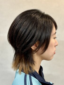ドラマチックヘア 野鳥の森店(DRAMATIC HAIR) ミディアムウルフ◎インナーブリーチ