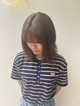 アジールヘア 北千住駅西口店(agir hair) 透明感のあるオリーブベージュカラー北千住