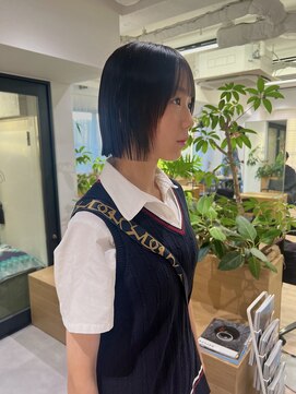 オーシャン(Ocean) 【OceanHair&Life田中愛梨】10代20代切りっぱなしボブ/ミニボブ