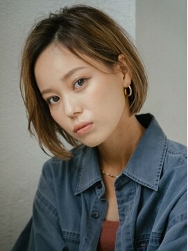 エーバイフー 江坂店(A BY WHO) A BY WHO 江坂/ハイトーンボブ/透明感カラー