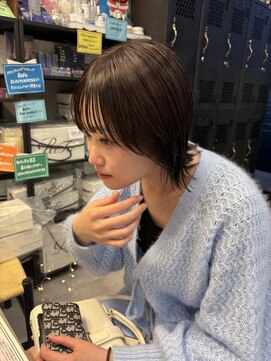 アチーブリス(achieve Liss) レイヤーボブパープルブラウン大人可愛い小顔カット10代20代