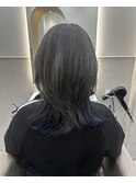 ウルフカット/インナーカラーラベンダー