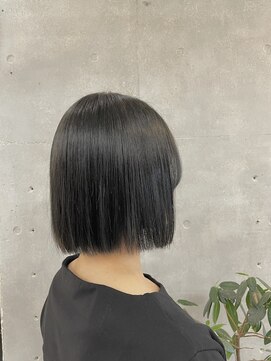 ネオリーブカフ 鶴ヶ峰店(Neolive caff) テリボブ ミニボブ ダークグレージュ