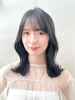 ヘアラウンジ ビーチ 青山 外苑前(hair lounge BEACH) ふんわりくびれミディアムダークグレージュ
