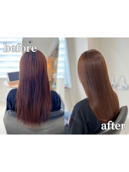 【谷山】髪質改善が叶う美髪ストレート◇オーダーメイドの施術で手触りの良いナチュラルな仕上がりに