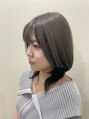 ヘア ル シェーヌ(hair le chene)&nbsp;表面をグレー、中をブラックにしクールかわいいスタイルです