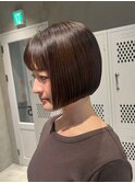 綺麗な丸みが人気のミニボブスタイル