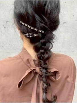 エルメ なんばマルイ(HELME) #編みおろしヘアアレンジ　#お呼ばれヘア
