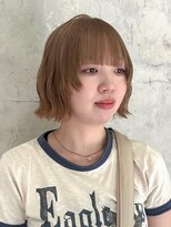 リュミエ ドゥ マッシュ(Lumier de mashu) 【大阪/梅田/茶屋町/中崎町】レイヤーボブ/くすみベージュ