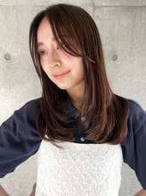 ラフ フロム ガーデン(Laf from GARDEN)&nbsp;ミディアム/レイヤーカット/顔周りカット/透明感カラー