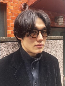 リアイス(Re:ICE) 黒髪ニュアンスパーマフェザーショートウルフ/ワンカールパーマ