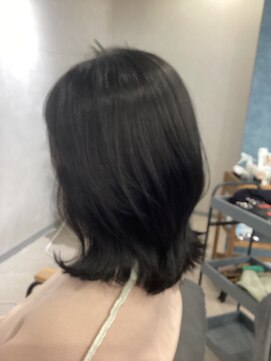 伸ばしかけ艶髪