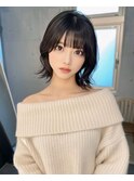 大人くびれ結べるボブ/縮毛矯正/髪質改善/白髪ぼかし