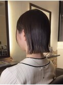 海外ヘアーハッシュカットレイヤーカットハイライトカラー