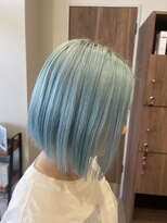 イロ プラス 南田宮店(iro+)&nbsp;水色タッセルカットダブルカラー