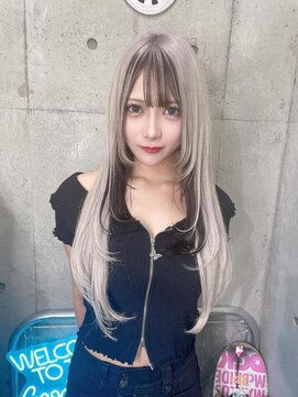 インク 渋谷(INK.) イメチェンヘアスタイルアンブレラカラーピンクベージュ