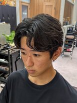 トラスト ザ バーバー 東京駅日本橋店(TRUST the Barber)&nbsp;センターパート/ニュアンスパーマ/フェザーパーマ
