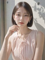 ノア(NOA) 【NOA】大人ナチュラルストレートボブ×長め前髪×艶ブラウン