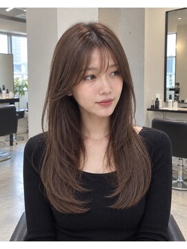 ジゼル ビエラ博多テラス店(GiseL) 博多駅 顔周りレイヤーと柔らかベージュ