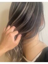 アース いわき店(HAIR&MAKE EARTH)&nbsp;黒髪ベースのゴールドハイライト×グラデーションカラー