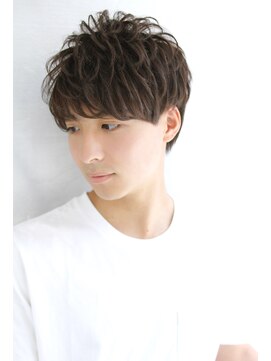 ブラン 梅田(Blanc) 【Blanc】ニュアンスパーマ 束感ショート 1分スタイリング