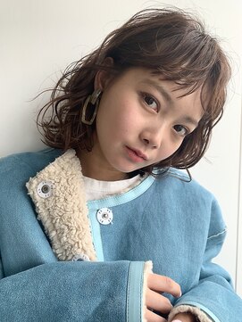 アカ(ACA) 【ACA】強めカールニュアンスウェーブヘア前髪カール