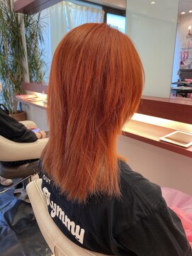マーリャヘアー(mallia hair) オレンジカラー☆彡