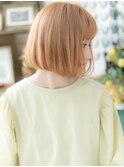 韓国風ハイトーンカラー前下がり小顔ミニボブa上尾10代20代30代