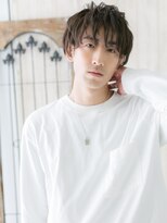 メンズヘア ビーセカンド 草加店(MENS HAIR B-2) 眼差し優し気◎束感ショートウェットヘアL