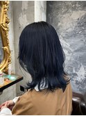 ネイビーブルー　ウルフ