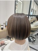 Lond.海気 ナチュラルハイライト×ミニボブ